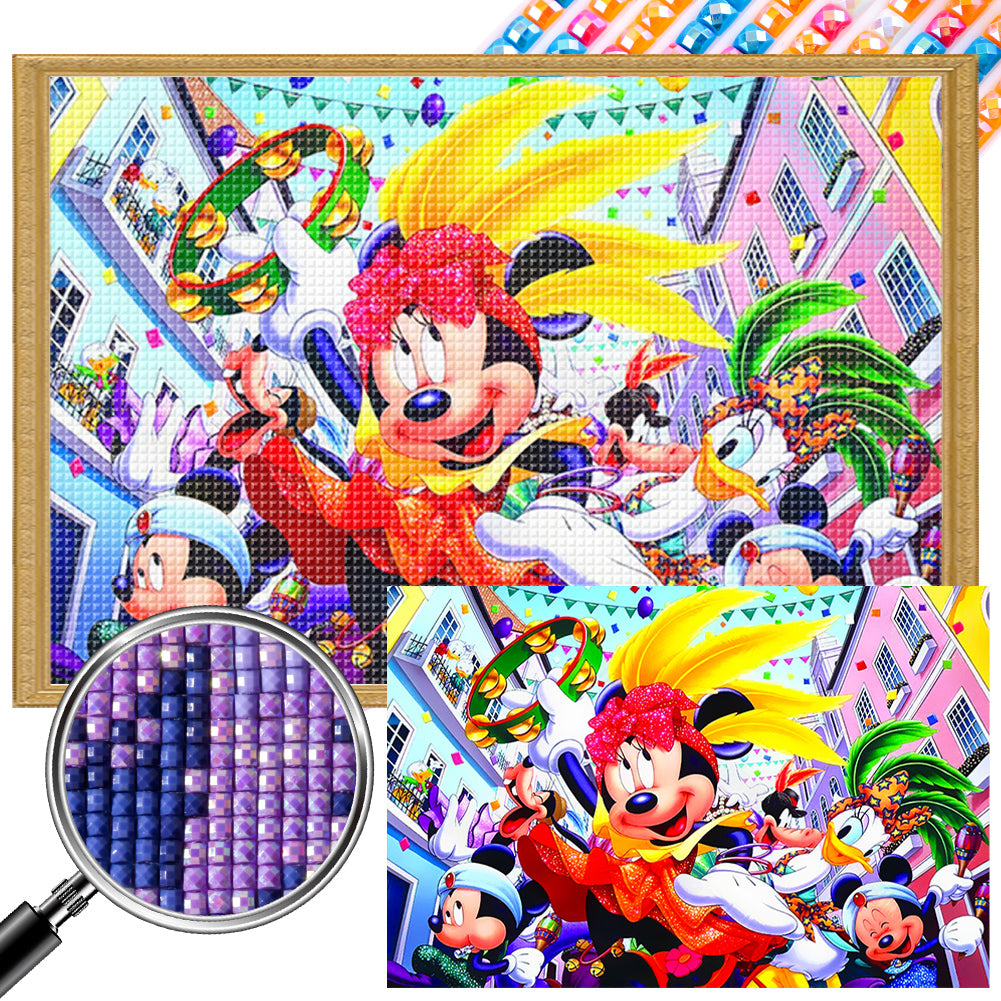 Carnival Of Mickey Mouse And His Friends - Full AB Square Drill Diamond Painting 60*40CM