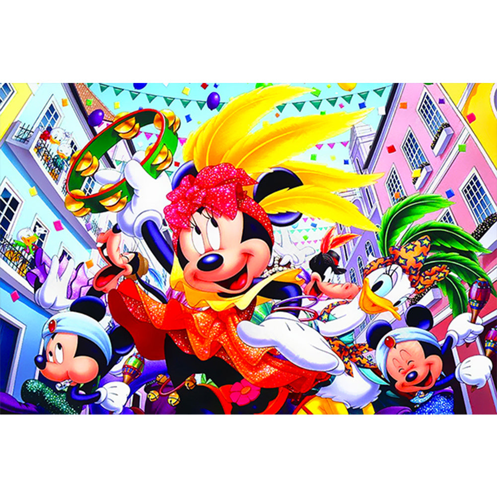 Carnival Of Mickey Mouse And His Friends - Full AB Square Drill Diamond Painting 60*40CM