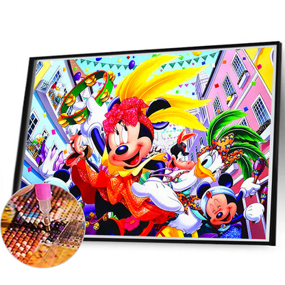 Carnival Of Mickey Mouse And His Friends - Full AB Square Drill Diamond Painting 60*40CM