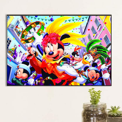 Carnival Of Mickey Mouse And His Friends - Full AB Square Drill Diamond Painting 60*40CM