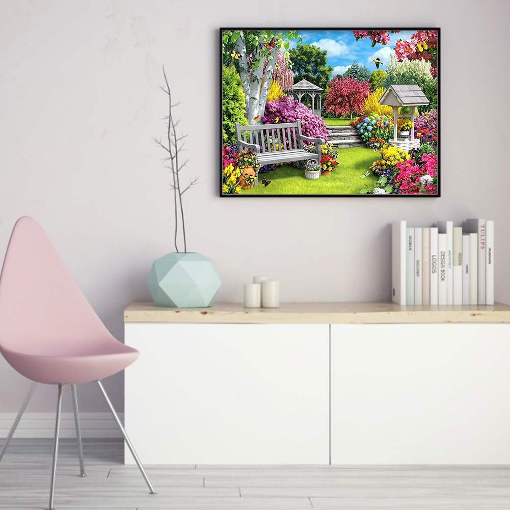 Garden Scene - 11CT Counted Cross Stitch 50*40CM