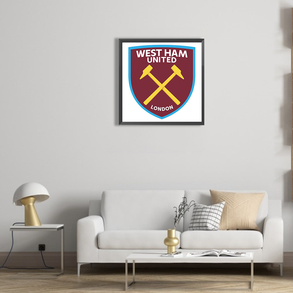 West Ham United - Full Round Drill Diamond Painting 30*30CM