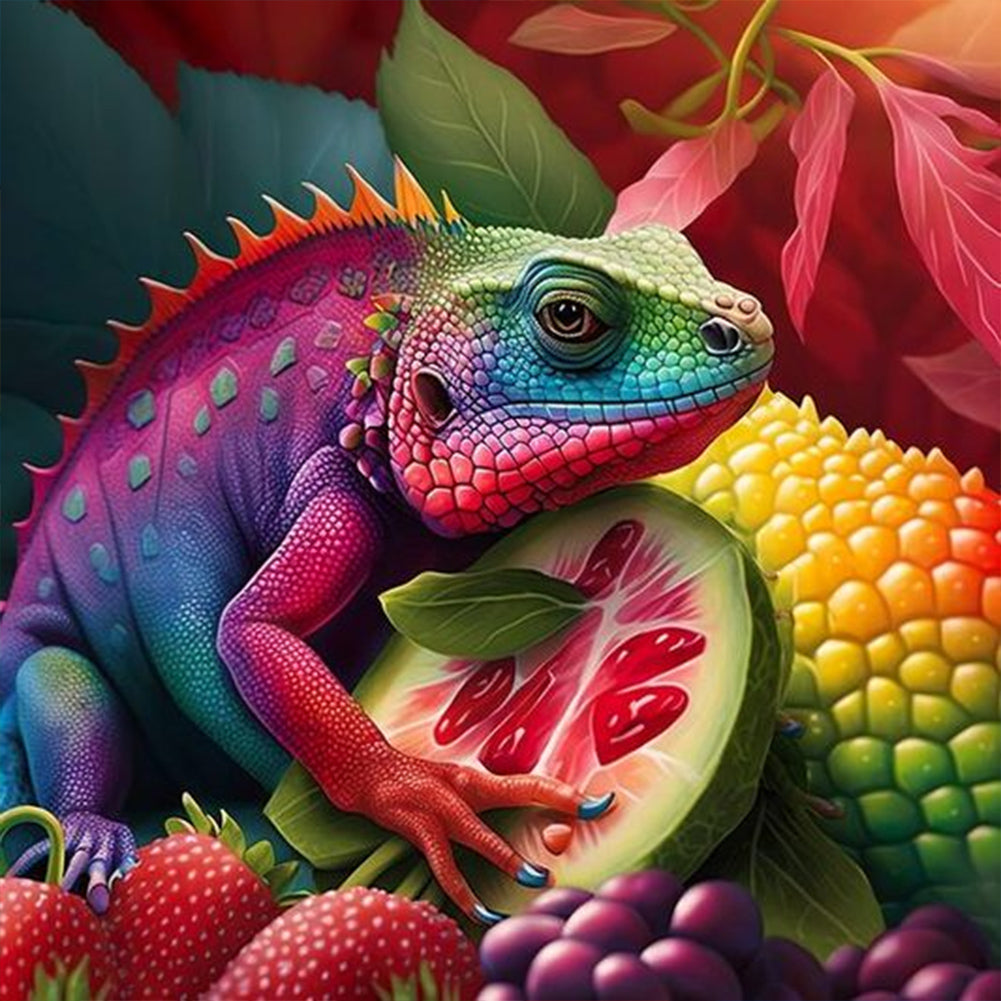 Chameleon - Full Round Drill Diamond Painting 30*30CM
