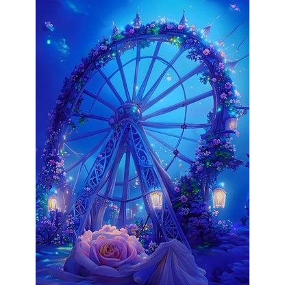 Dream Flower Ferris Wheel - Full Round Drill Diamond Painting 30*40CM