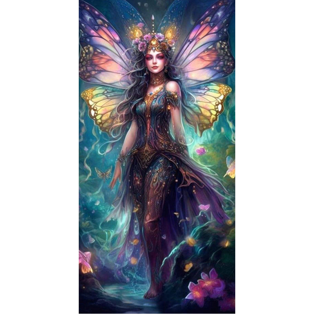 Butterfly Fairy - 11CT Stamped Cross Stitch 50*100CM