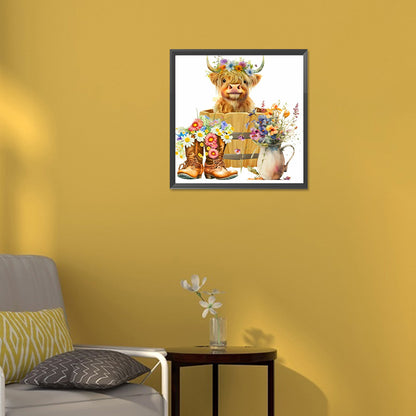 Boots Yak - Full Round Drill Diamond Painting 30*30CM