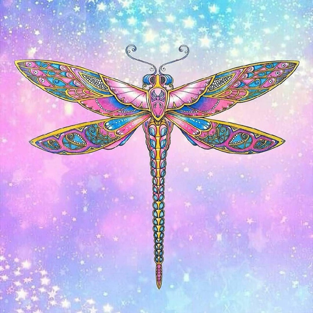 Dragonfly - Full Round Drill Diamond Painting 30*30CM