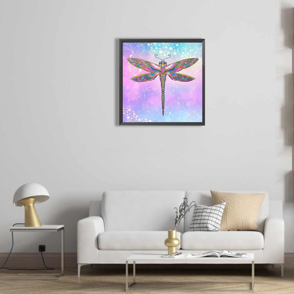 Dragonfly - Full Round Drill Diamond Painting 30*30CM