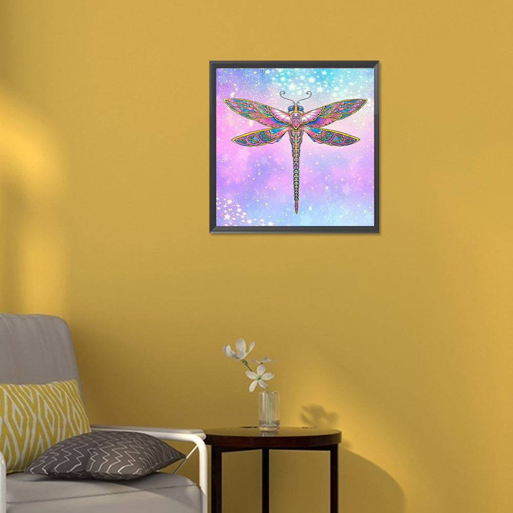 Dragonfly - Full Round Drill Diamond Painting 30*30CM
