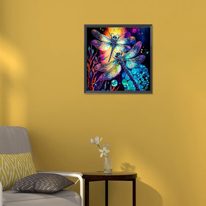 Dragonfly - Full Round Drill Diamond Painting 30*30CM