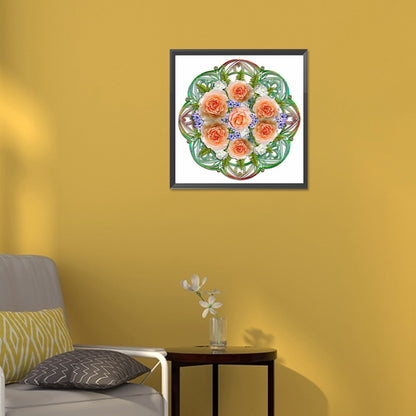 Mandala Bouquet - Full Round Drill Diamond Painting 30*30CM