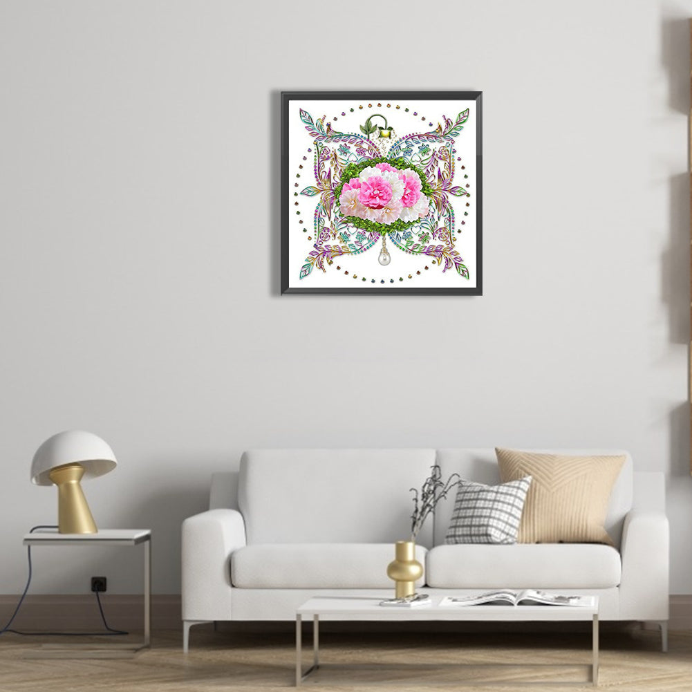 Mandala Bouquet - Full Round Drill Diamond Painting 30*30CM