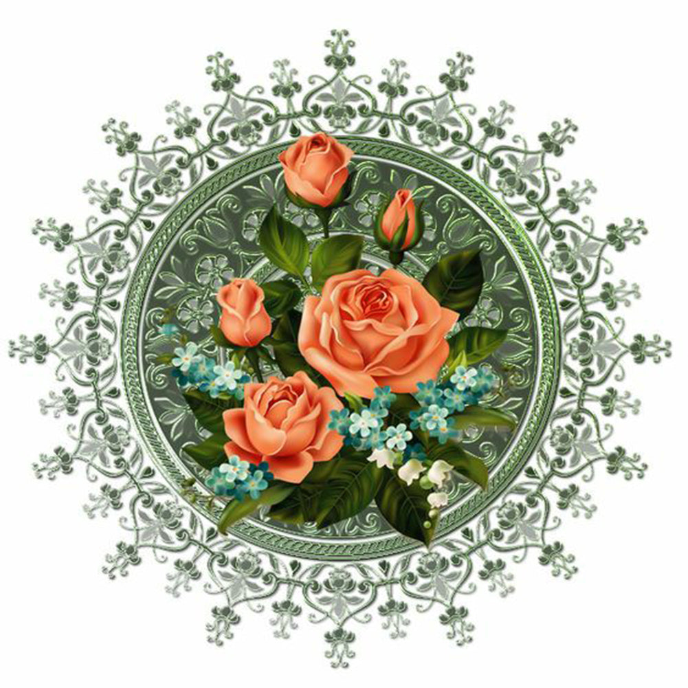 Mandala Bouquet - Full Round Drill Diamond Painting 30*30CM