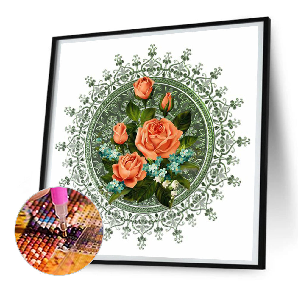 Mandala Bouquet - Full Round Drill Diamond Painting 30*30CM