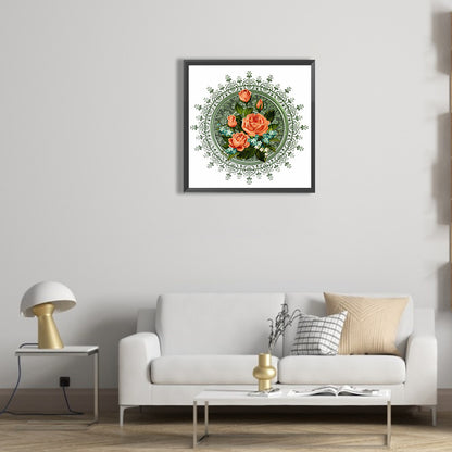 Mandala Bouquet - Full Round Drill Diamond Painting 30*30CM
