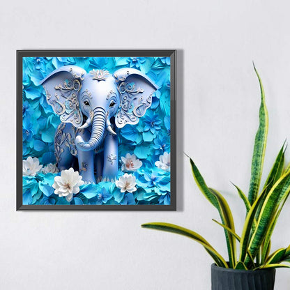 Relief Elephant - Full AB Square Drill Diamond Painting 40*40CM