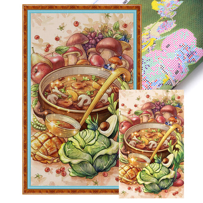 Soup - 11CT Stamped Cross Stitch 40*65CM