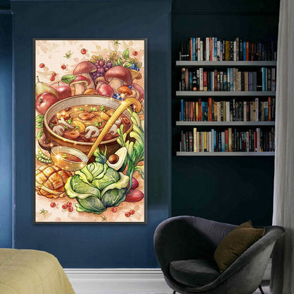 Soup - 11CT Stamped Cross Stitch 40*65CM