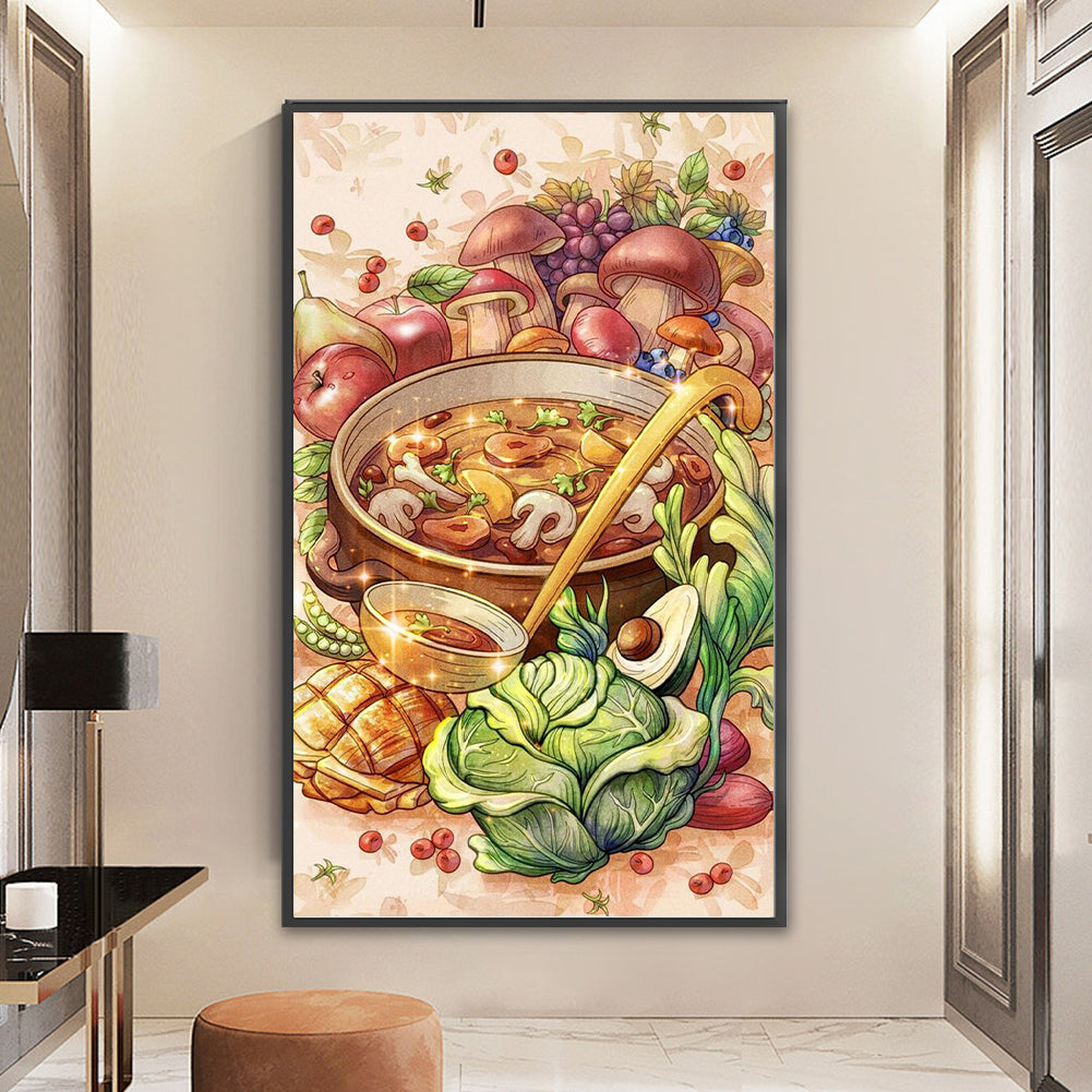 Soup - 11CT Stamped Cross Stitch 40*65CM