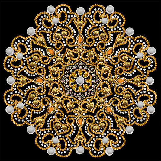 Mandala -  Special Shaped Drill Diamond Painting 30*30CM