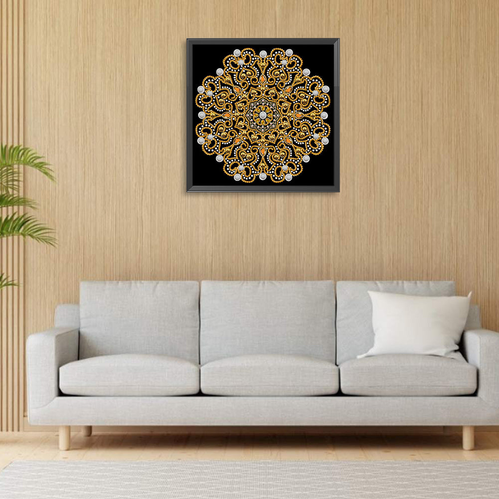 Mandala -  Special Shaped Drill Diamond Painting 30*30CM