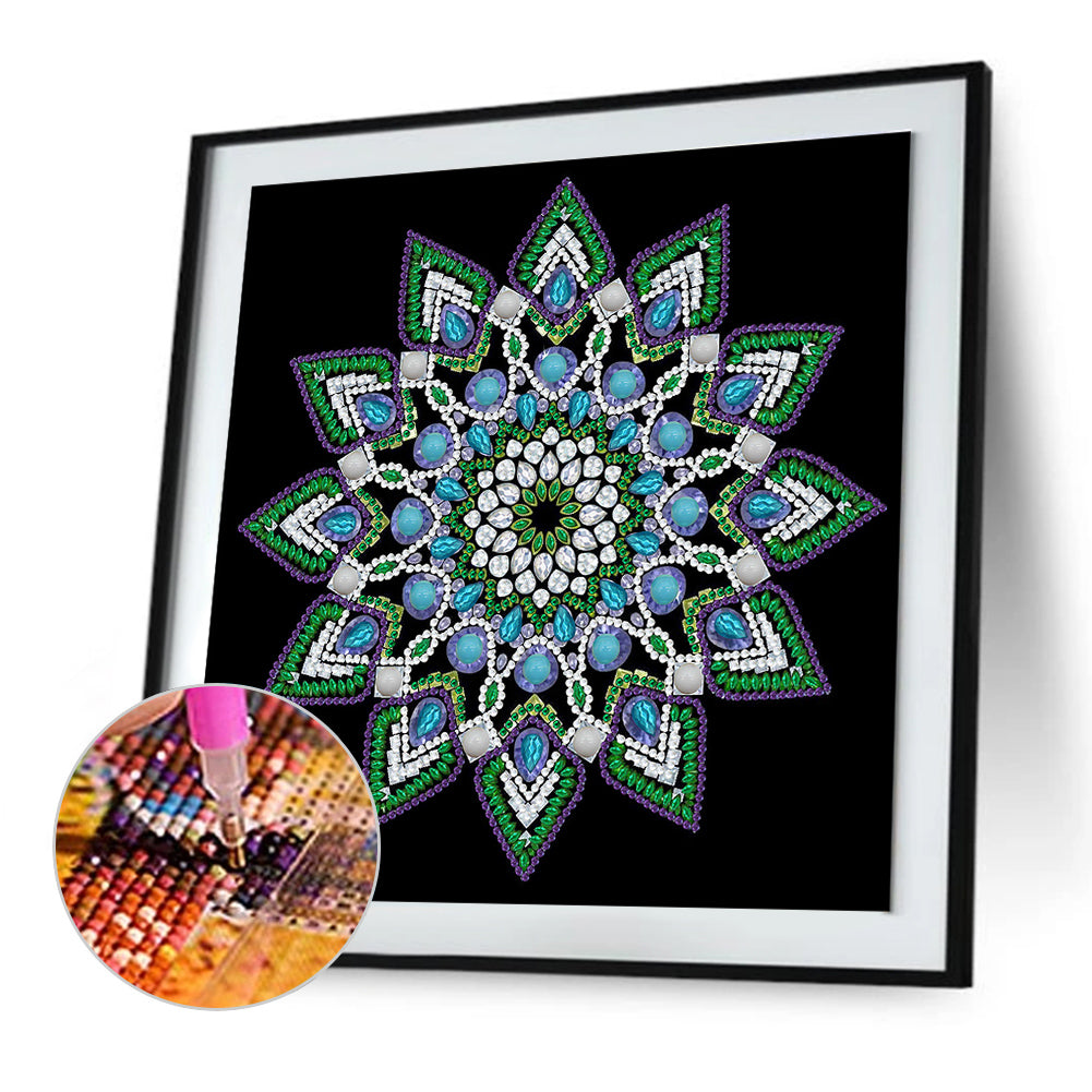 Mandala -  Special Shaped Drill Diamond Painting 30*30CM