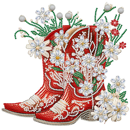 Cowboy Boots - Special Shaped Drill Diamond Painting 30*30CM