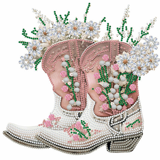 Cowboy Boots - Special Shaped Drill Diamond Painting 30*30CM