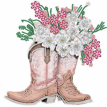 Cowboy Boots - Special Shaped Drill Diamond Painting 30*30CM