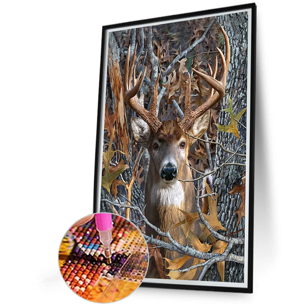 Elk - Full Square Drill Diamond Painting 20*30CM