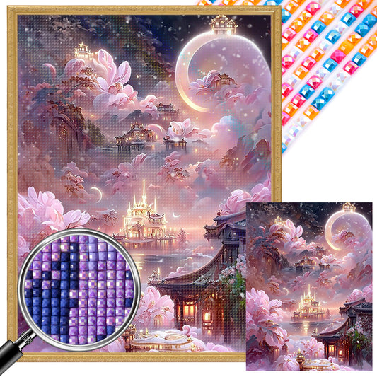 Fantasy Castle - Full AB Square Drill Diamond Painting 30*40CM