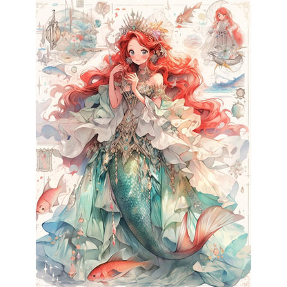 Mermaid Princess - 11CT Stamped Cross Stitch 50*65CM