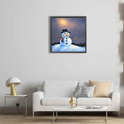 Snowman - Full Round Drill Diamond Painting 30*30CM