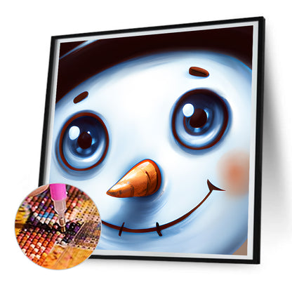 Snowman - Full Round Drill Diamond Painting 30*30CM