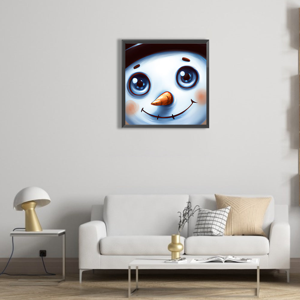 Snowman - Full Round Drill Diamond Painting 30*30CM