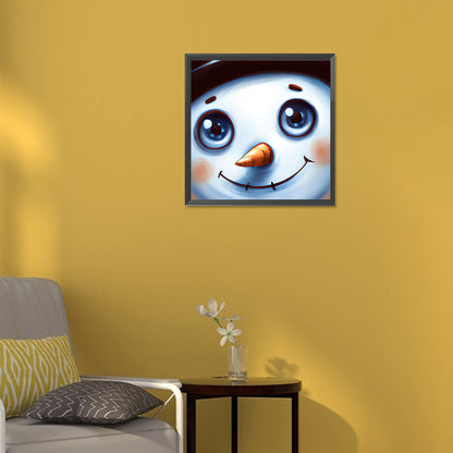 Snowman - Full Round Drill Diamond Painting 30*30CM