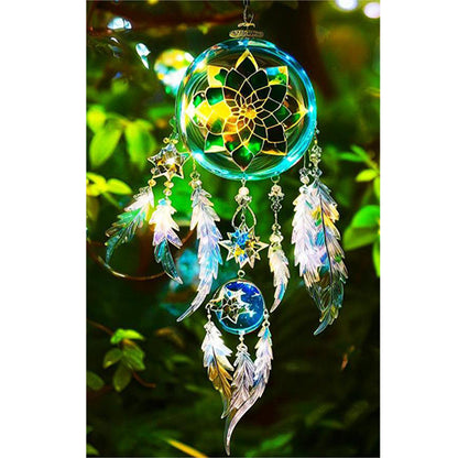 Forest Crystal Dreamcatcher - Full Round Drill Diamond Painting 40*60CM