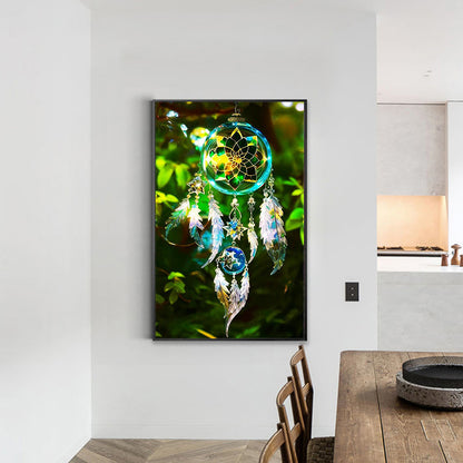 Forest Crystal Dreamcatcher - Full Round Drill Diamond Painting 40*60CM