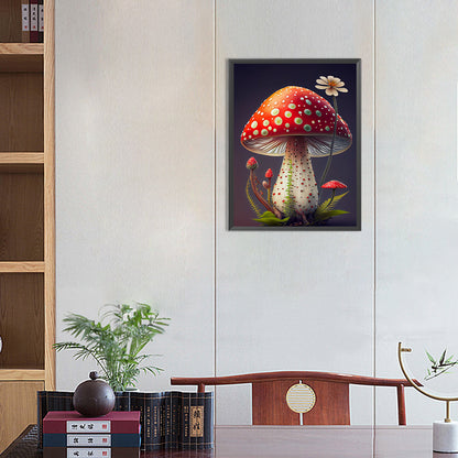 Daisy Mushroom - Full Round Drill Diamond Painting 30*40CM