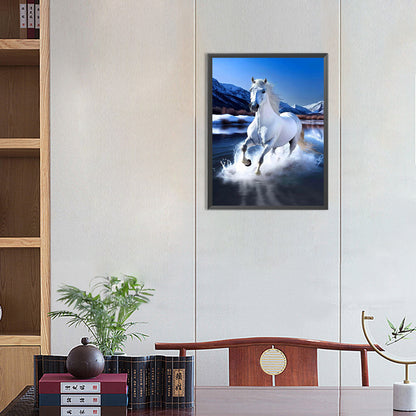 White Horse - Full Round Drill Diamond Painting 30*40CM