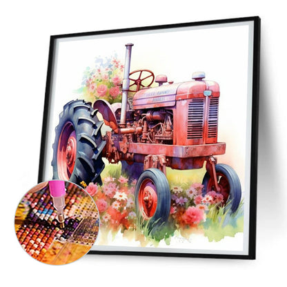 The Tractor - Full Round Drill Diamond Painting 30*30CM