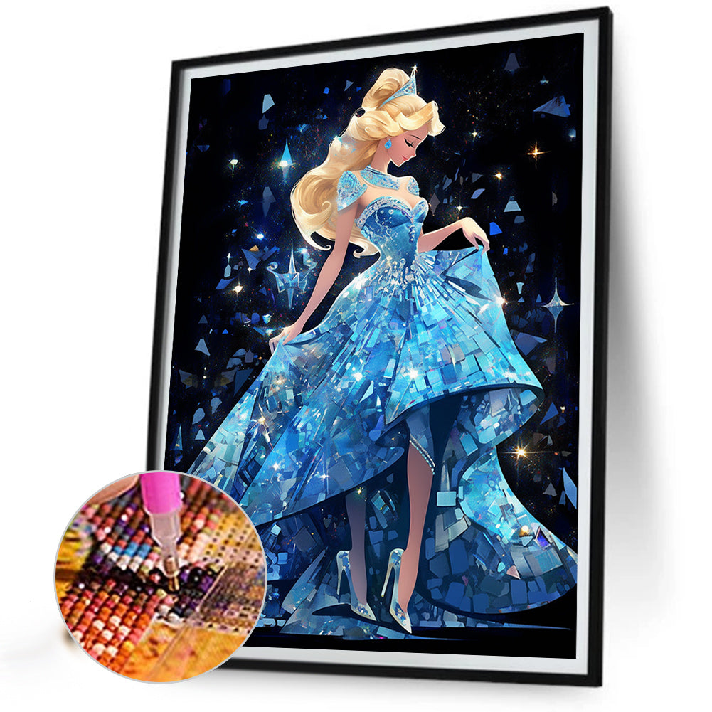 Blonde Princess - Full AB Round Drill Diamond Painting 40*50CM