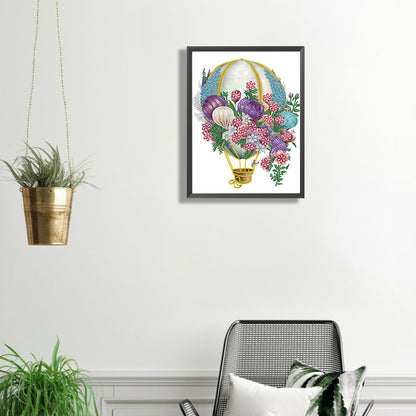 Hot Air Balloon -  Special Shaped Drill Diamond Painting 30*30CM
