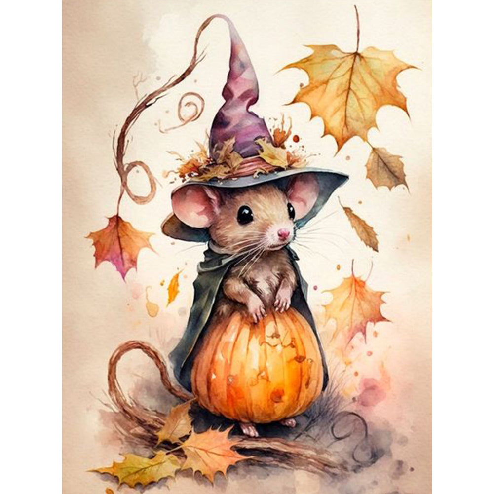 Halloween Magic Mouse - Full Square Drill Diamond Painting 30*40CM