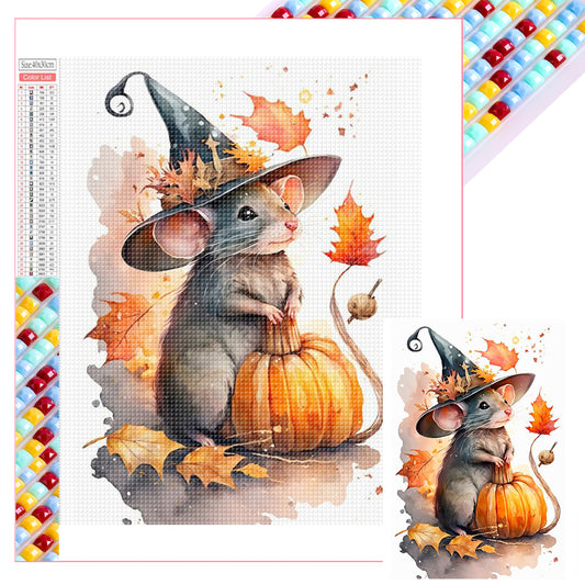 Halloween Magic Mouse - Full Square Drill Diamond Painting 30*40CM