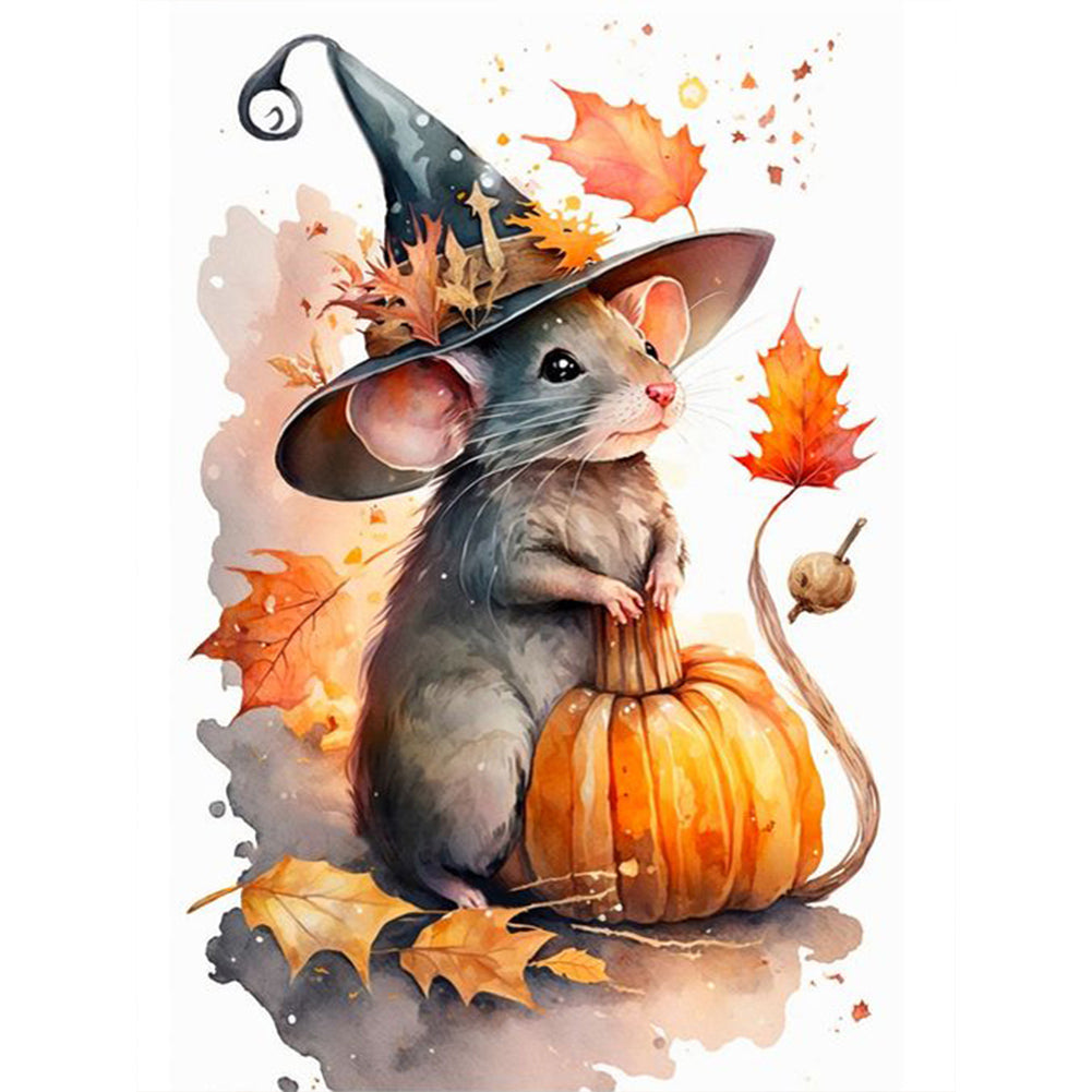 Halloween Magic Mouse - Full Square Drill Diamond Painting 30*40CM