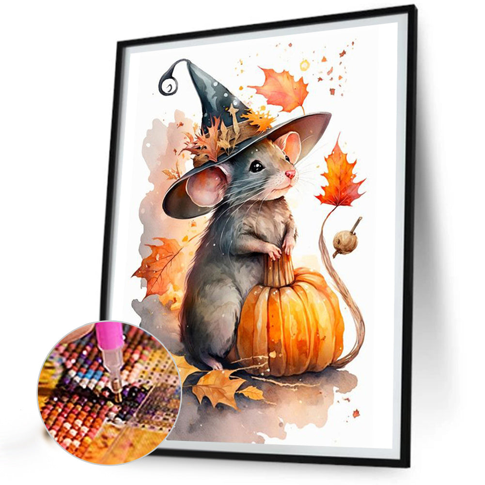 Halloween Magic Mouse - Full Square Drill Diamond Painting 30*40CM