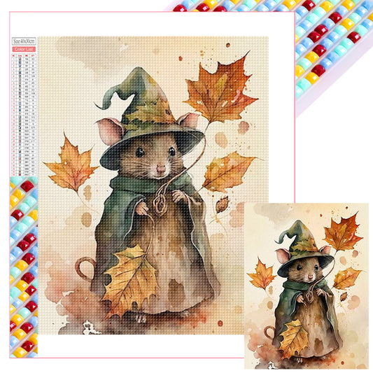 Halloween Magic Mouse - Full Square Drill Diamond Painting 30*40CM