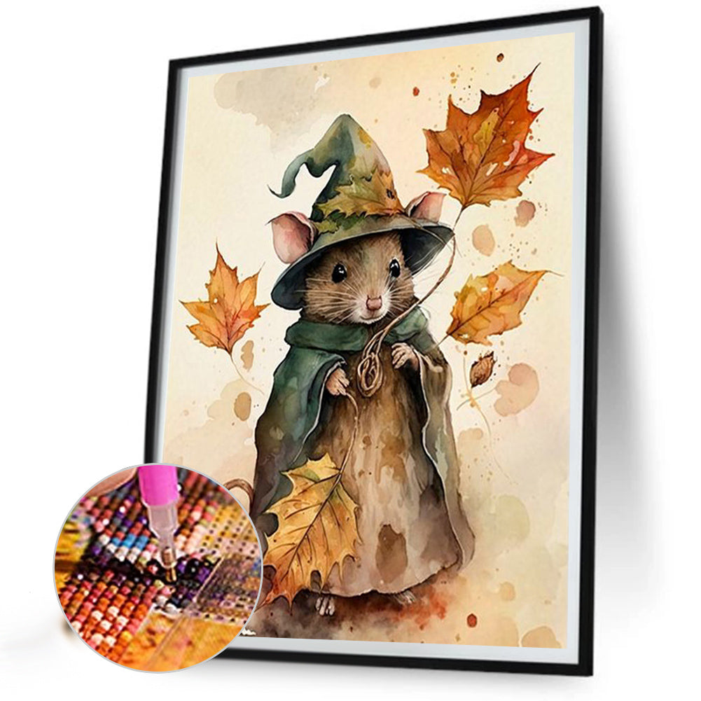 Halloween Magic Mouse - Full Square Drill Diamond Painting 30*40CM