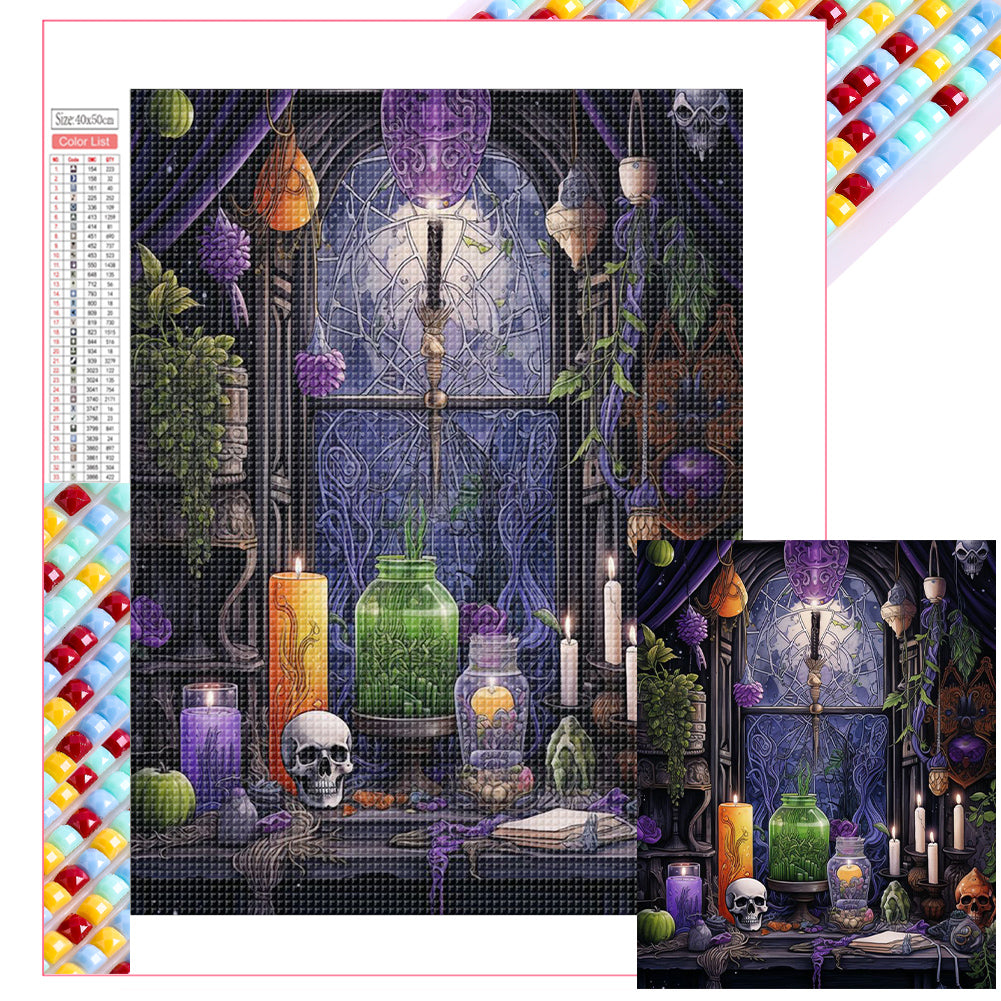 Halloween - Magic Space - Full Square Drill Diamond Painting 40*50CM